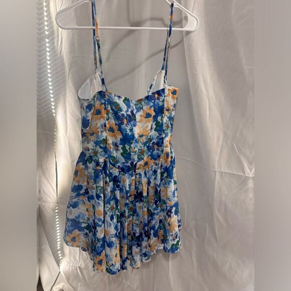 Charlotte Mini Dress in Blue Floral skirt short
MORE TO COME - Picture 6 of 6